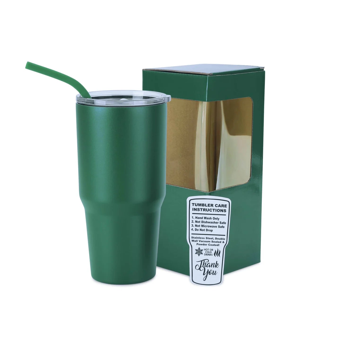 FDSA 30oz Black/Green Tumbler Engraved