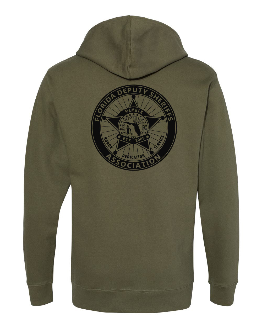 FDSA Green Hoodie Black Logo