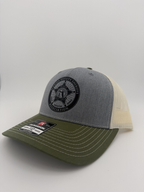 FDSA Heather Grey/ Birch/ Army Olive Richardson 112 Snap Back - Printed FDSA Logo