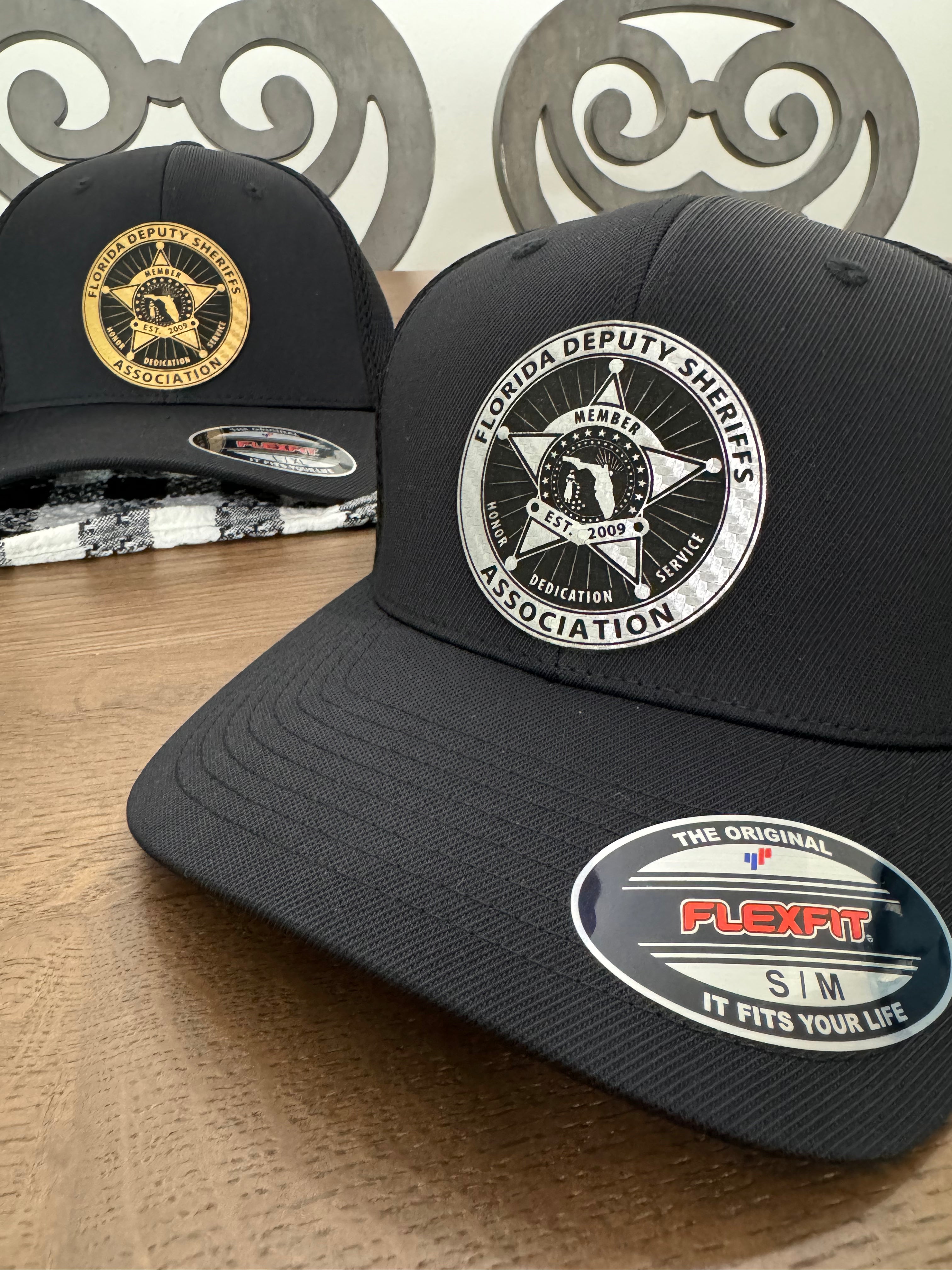 FDSA black SnapBack - Silver Carbon Fiber engraved logo