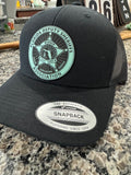 FDSA black SnapBack - Teal engraved logo