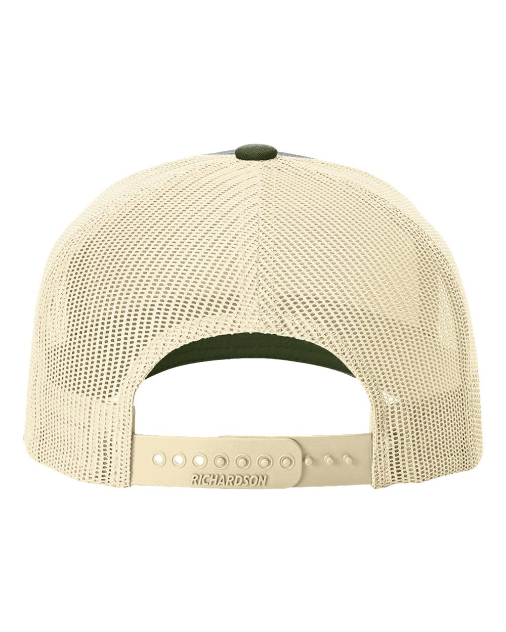 FDSA Heather Grey/ Birch/ Army Olive Richardson 112 Snap Back - Printed FDSA Logo
