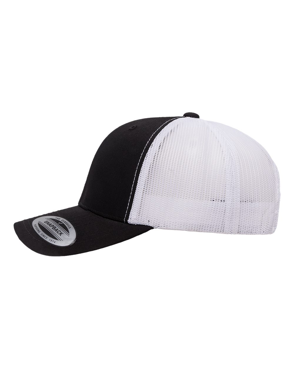 FDSA black SnapBack - Black Topographic White engraved logo