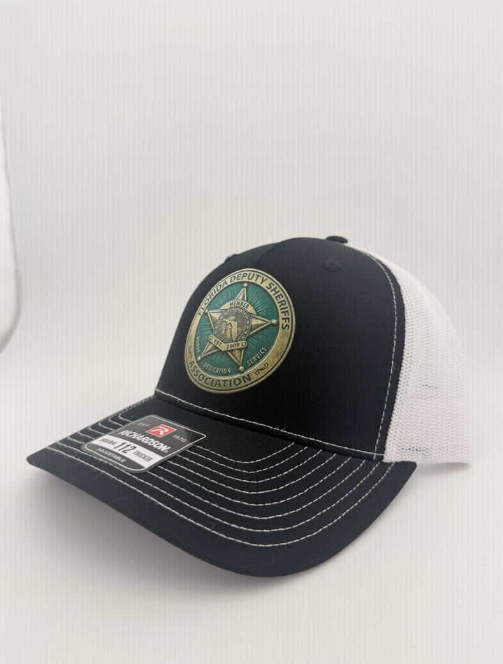 FDSA Black/White Richardson 112 Snap Back - Printed FDSA Logo